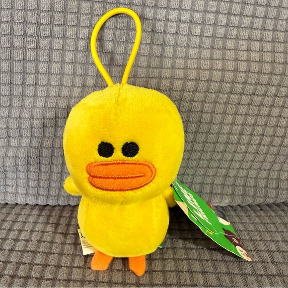 Brand Line Friends Sally Chick Plush Keychain 5” inch Yellow - Picture 1 of 6